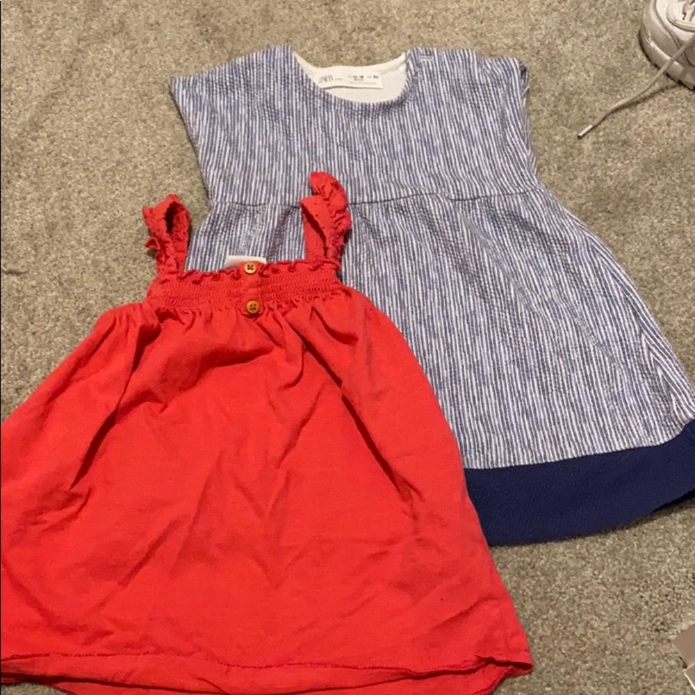 2 Pack ZARA Kids 12/18m dress.  price for both
